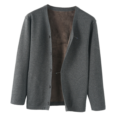 猫人优品中老年开衫保暖内衣套装