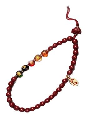 招财旺财吉祥朱砂手机链