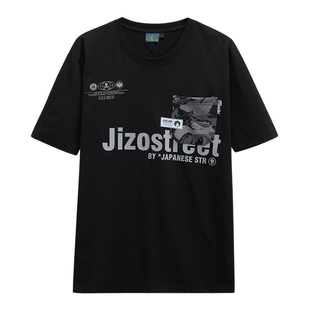 ONIARAI/鬼洗24春夏新品地藏小王当街迷彩口袋短T恤男式 JW80055