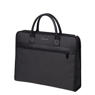 公文包文件包手提文件袋男女商务牛津布电脑包大容量防水通勤高级感设计公务专用logo提包帆布收纳水杯银行