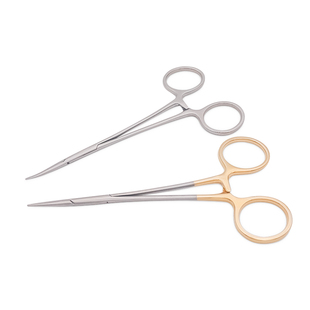 不锈钢显微血管钳直头弯头精细蚊式止血钳毛细管止血钳血管钳微型