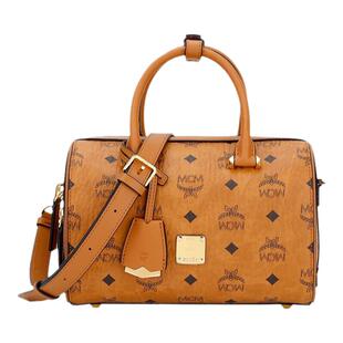 MCM女士斜挎包 波士顿邮差包小号圆桶水桶 MWBAASE02CO001礼物