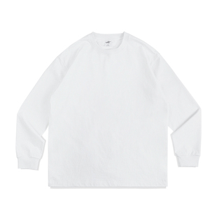 IDLT 32支3纱 354g 重磅 廓形 宽松长袖T恤 高品质 厚 基本 潮tee