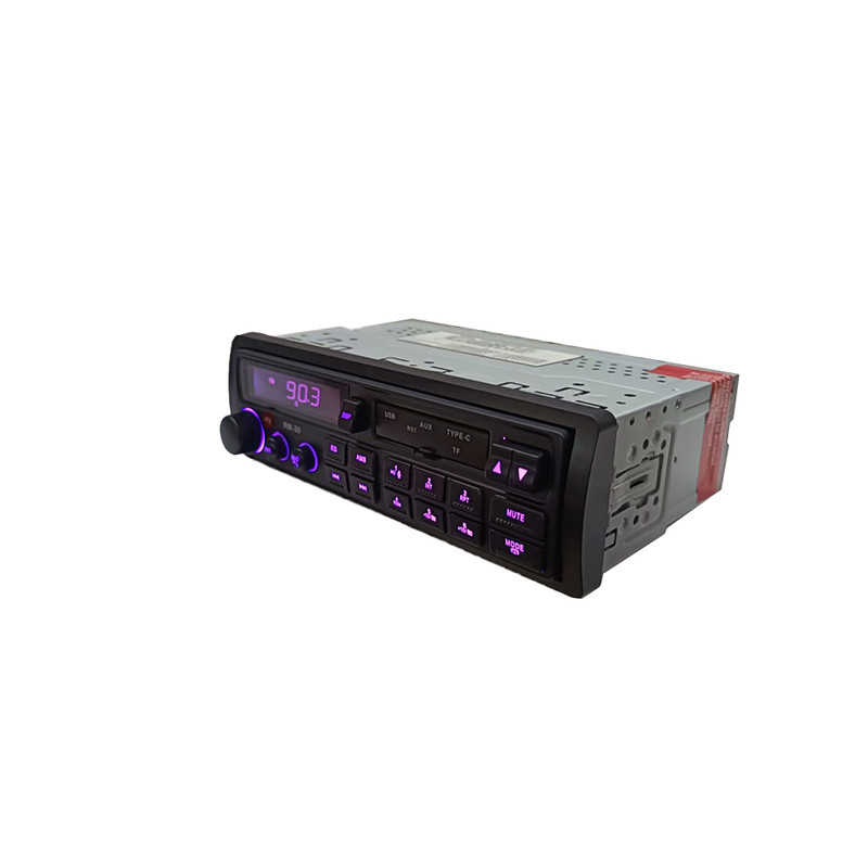 语音声控12V车载蓝牙mp3立体收音机Typec快充七彩灯播放器