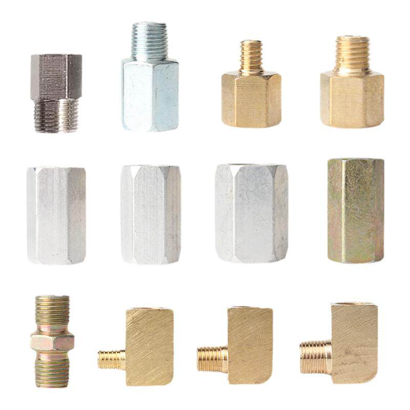 黄油嘴转换接头黄油管转换铜弯头油路变径弯头内外丝M6转M8M10