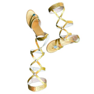 原神妮露cosplay配饰配件cos鞋子长筒靴子凉鞋凉靴二次元来图定制