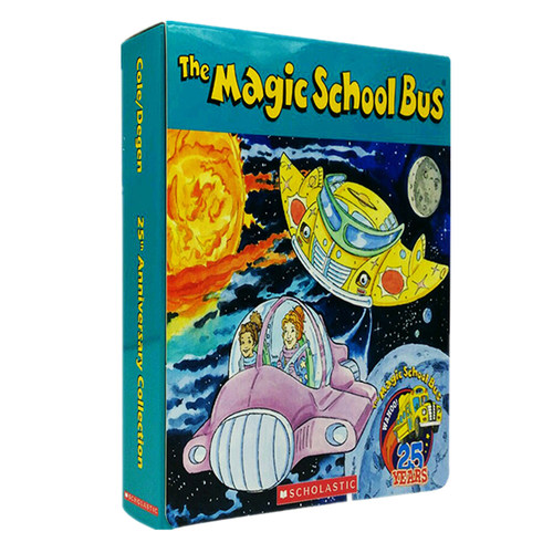 神奇校车英文原版25周年版全12册套装the Magic School Bus Boxset 神奇的校车 绘本图画故事 儿童英文读物桥梁书 英语启蒙 6+音频