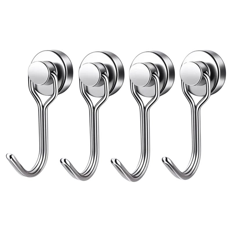 磁吸挂钩免打孔壁挂式无痕冰箱磁铁钥匙挂钩创意门后吸铁磁力粘钩