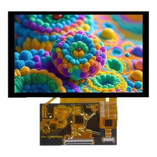 冠显 5寸液晶触摸屏STM32/RGB转QSPI/SPI/8080接口 低成本COF方案