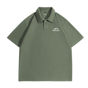 班尼路男士翻领短袖男款夏季通勤百搭polo衫华夫格宽松潮流上衣A