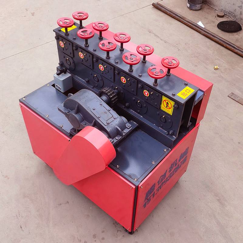 建筑工地架子钢管调直机简易丝杆调直机小型脚手架大棚管调直机