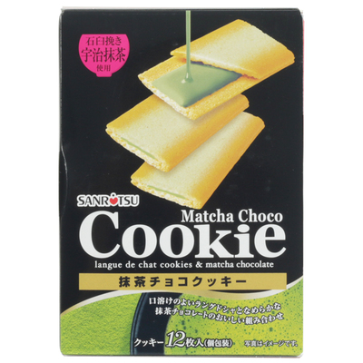 日本进口三立奶油抹茶夹心饼干