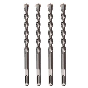 冲击钻加长电锤钻头混凝土打孔两槽圆柄四坑方柄穿墙过墙开槽转头