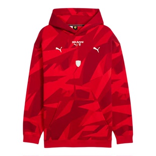 PUMA/彪马男士卫衣连帽衫法拉利车队 HP 20周年纪念款红色本命年