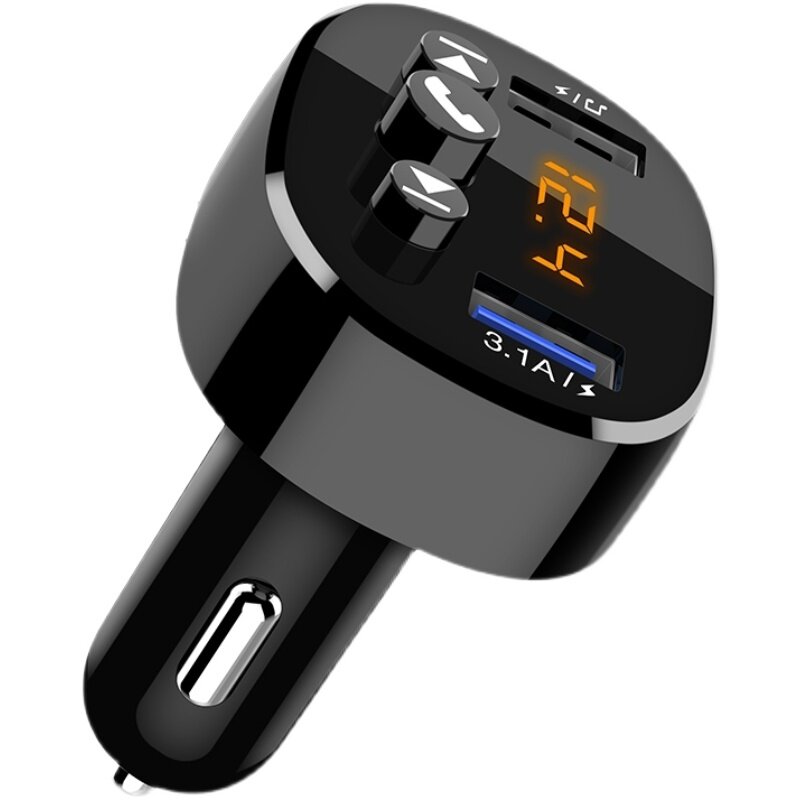 车载蓝牙接收器mp3播放器2021新款音乐u盘无损快充多功能充电器