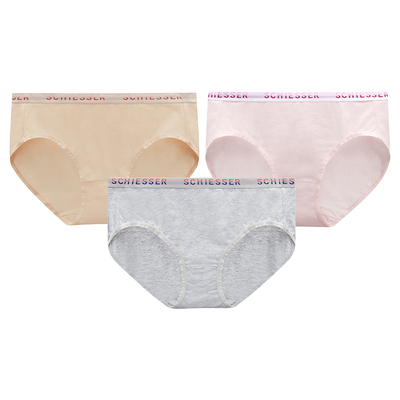 舒雅3条装女士50S舒美棉内裤