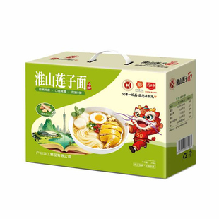 华工食品淮山莲子面准山面山药面整箱装早餐面独立面饼非油炸细面