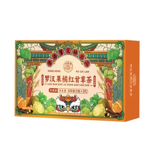 宝芝林罗汉果橘红甘草茶白茅根清润茶咳缓多痰滋润清润嗓子养生茶