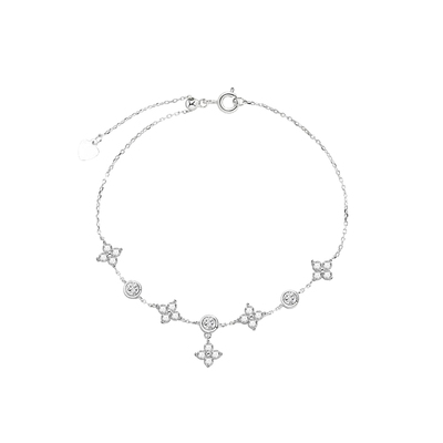 碎钻四叶草流苏手链女精致优雅