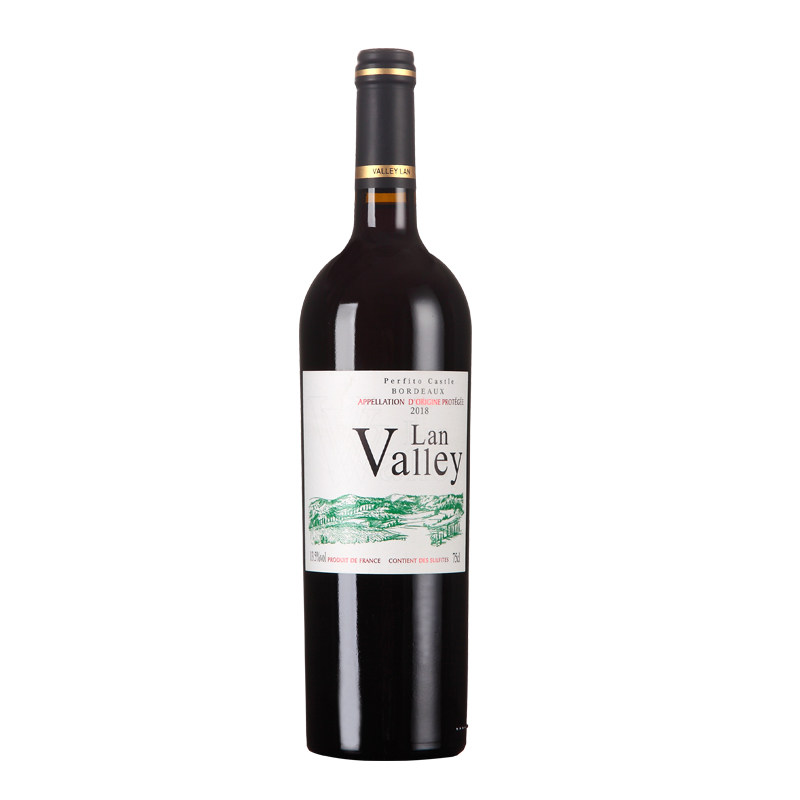 波尔多进口红酒皮盒整箱法国原装干红葡萄酒2支礼盒装750ml/瓶