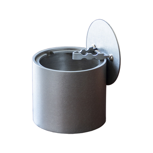 烟灰缸防尘带盖创意个性复古多功能家用客厅不锈钢黄铜烟缸