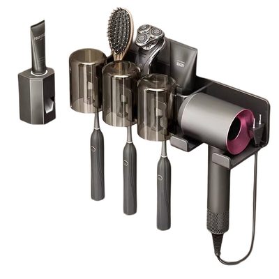 卫生间多功能牙刷吹风机架