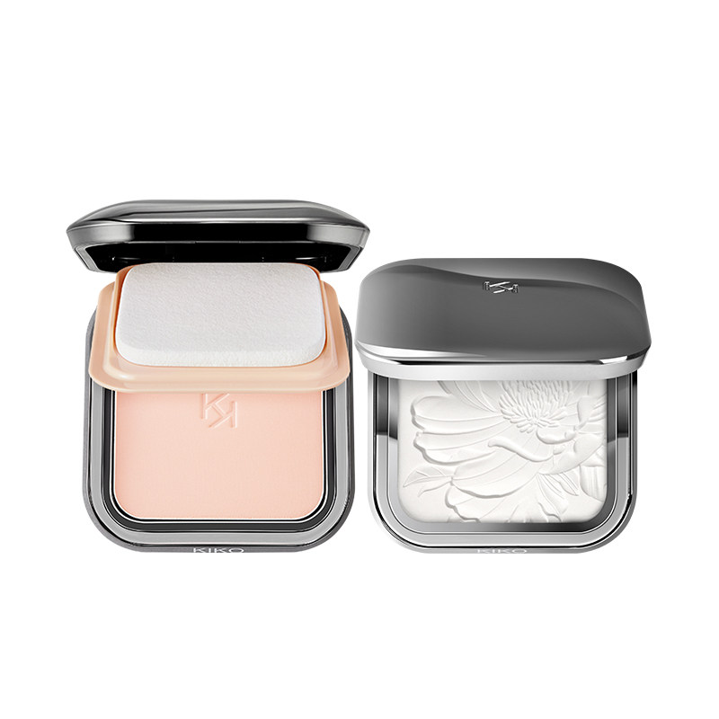 【裸妆CP】意大利KIKO干湿两用防晒粉饼+水莲花蜜粉柔焦定妆补妆