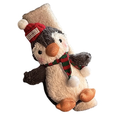 小企鹅汽车安全带护肩套防勒脖保护套车载摆件毛绒公仔女生车内饰