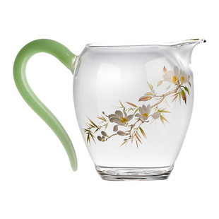 妙莲天香 高硼硅玻璃公道杯单个茶海分茶器中式家用高档茶具茶漏