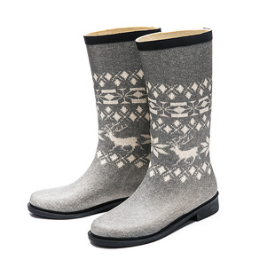 【小鹿冬季时装】潮水鞋女防水套鞋轻便时尚雨靴女士套鞋时尚雨鞋