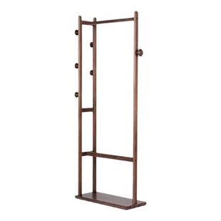 无意实木衣架卧室落地家用挂衣架结实耐用衣帽架不占空间2025新款