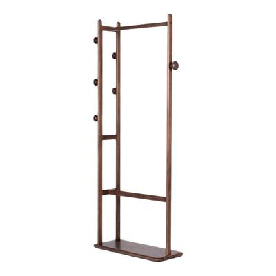 实木卧室落地挂衣架新款