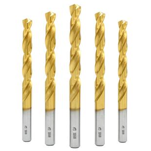 迪跃镀钛麻花钻 打孔不锈钢电钻头 高硬度高速钢钢铁转头1-20mm18