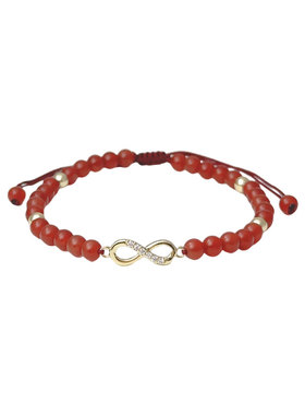 HOWEET天然红玛瑙手链好运手串