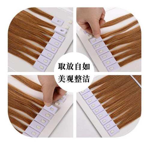 新疆包邮发量多真发发束美发发片染发测试发条漂染色烫发实验毛条