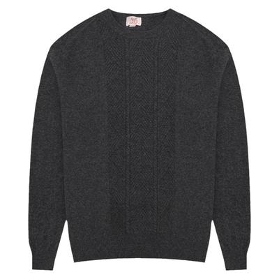 鹿王圆领男士套衫山羊绒