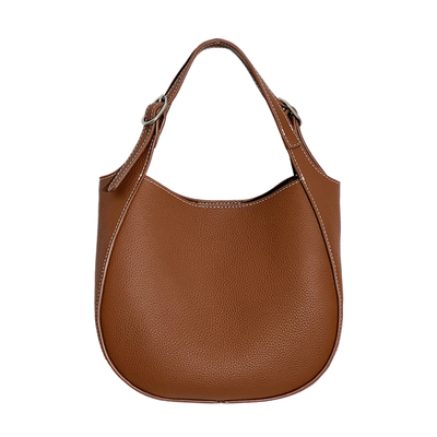 jpjclassic头层牛皮通勤水桶包