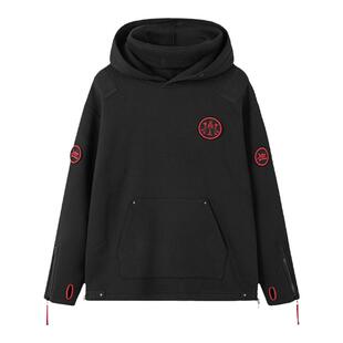 碧海潮生【刺客软甲】秋冬新款中国风国潮加绒刺绣口罩连帽卫衣