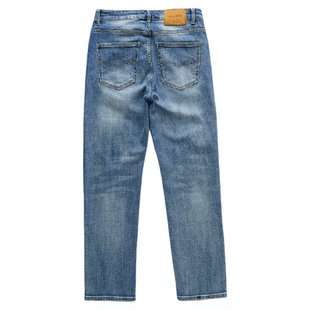 美式春夏水洗美式直筒宽松牛仔裤男款弹力休闲2026新款浅色长裤子