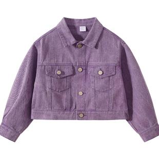 植木童装【复古牛仔外套】儿童秋冬外套2025新款中大童男女童美式
