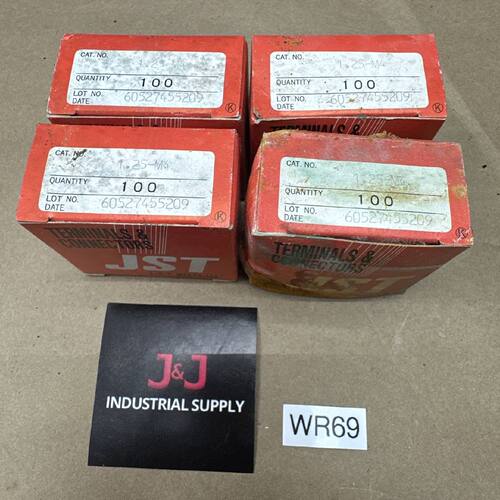 议价4x JST 100pk 1.25M4 Crimp Terminal Ring 4mm  NIB  FAST维