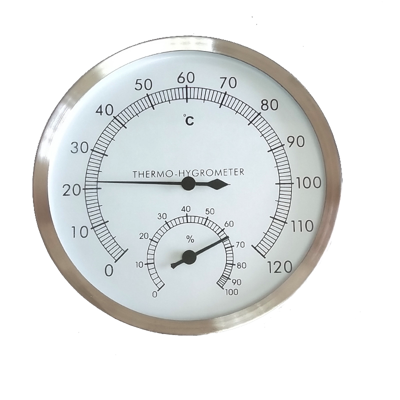 桑拿遍房不锈钢温度计耐高温蒸汽房化工仓库机械防爆温湿两用表