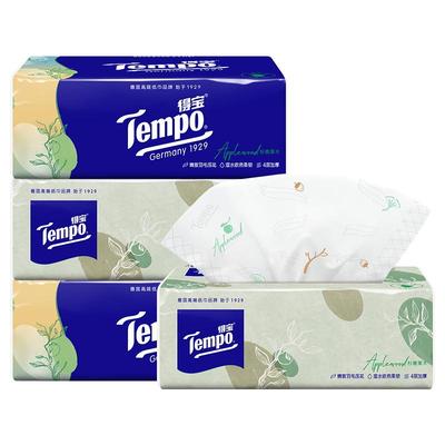 【天猫U先】Tempo得宝杉果香味抽纸加厚4层90抽可湿水面纸家用