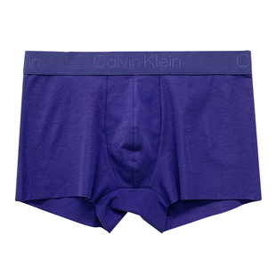 CK专柜内裤男士black黑标系列 无痕棉质纯色舒适平角内裤NB3630