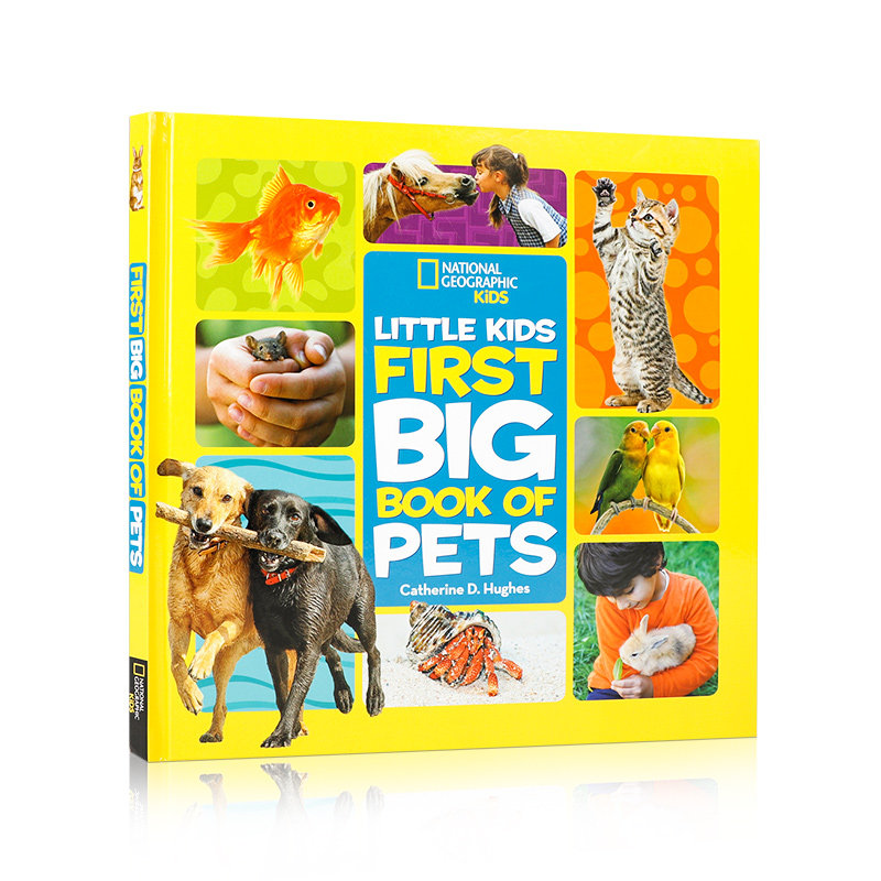 英文原版 美国国家地理:小孩的第一本宠物书National Geographic Little Kids First Big Book of Pets 低幼儿童英语启蒙绘本
