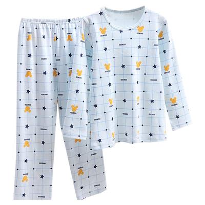 儿童春秋款纯棉睡衣男女孩中大童