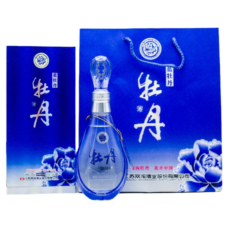 双沟大曲蓝牡丹42度浓香型白酒