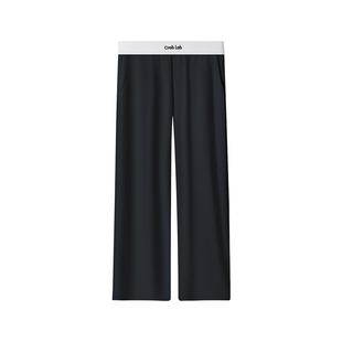 螃蟹秘密女士家居裤棉睡裤女生长裤黑白色裤子遛弯裤简约家居服