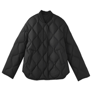 德玛纳轻量感90鸭绒棒球领羽绒服女25冬季新款磁吸扣简约保暖外套