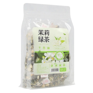 茉莉飘雪胖东茶叶来浓香茉莉花茶伯牙绝弦茶包茉莉绿茶官方旗舰店